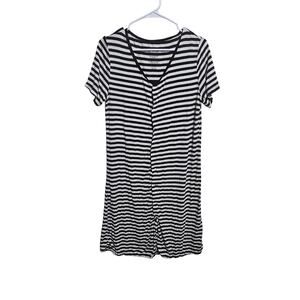 Kickee Bamboo Nursing Nightgown Womens Snap Front Hospital Gown Large (870)